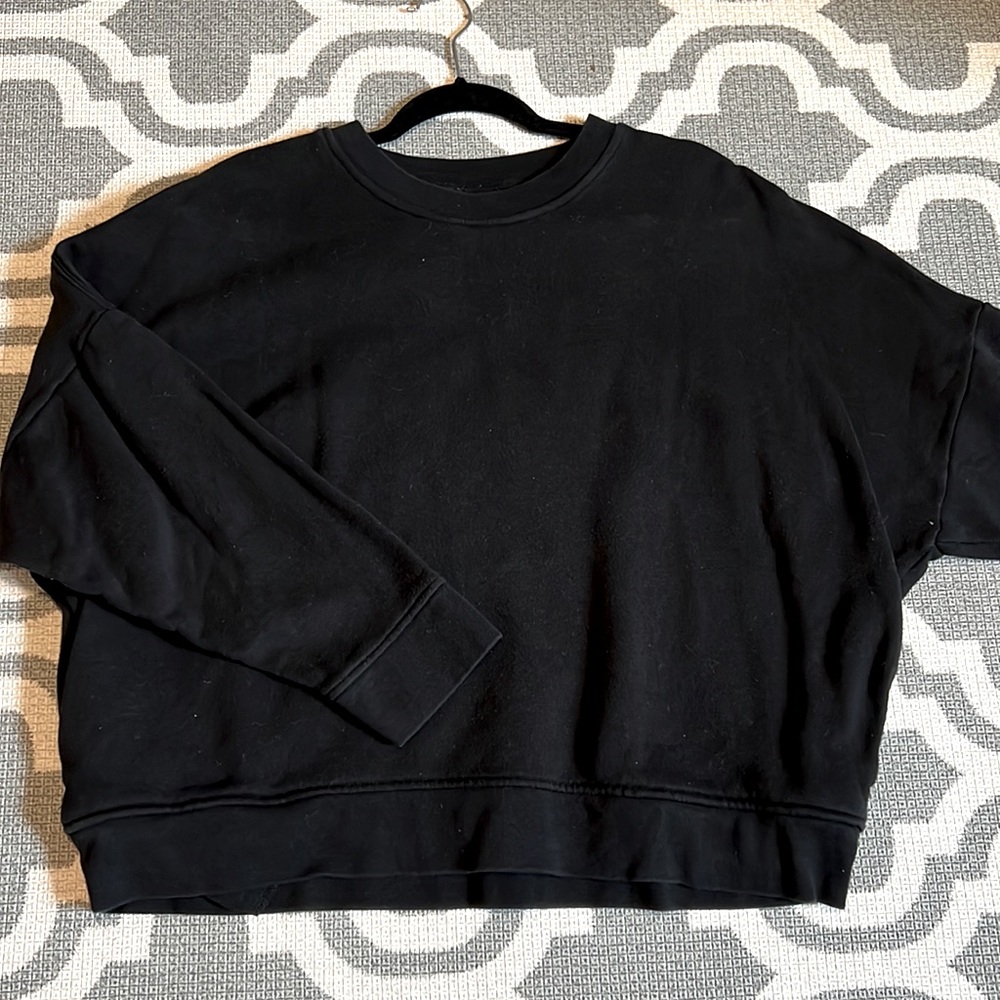 MADEWELL organic cotton dropped sleeve pullover with side pockets